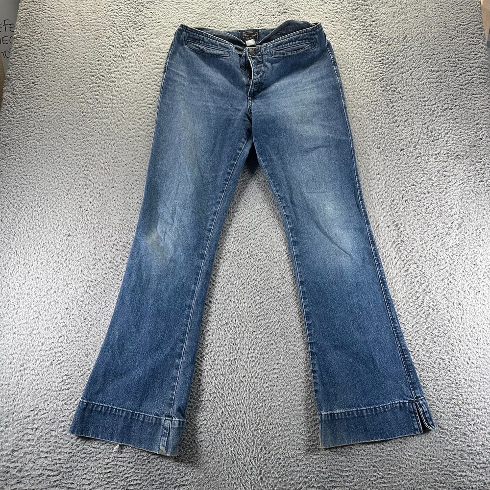 Abercrombie & Fitch Jeans Womens 4 Blue Cotton Denim Bootcut Faded Workwear